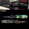 Tiger Flame Pattern Outdoor Reflective Car Motorcycle Body/Bumper/Hood/Decals Window/Scratch Sticker
