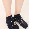 SNOOZY Smile Embroidered Ankle Socks