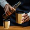 Виски Grail Mash Bill Деревянная чашка для мужчин Чашка для бурбона из обугленного дуба Уникальный аксессуар для напитков в стиле бочки Подарки для любителей бурбона