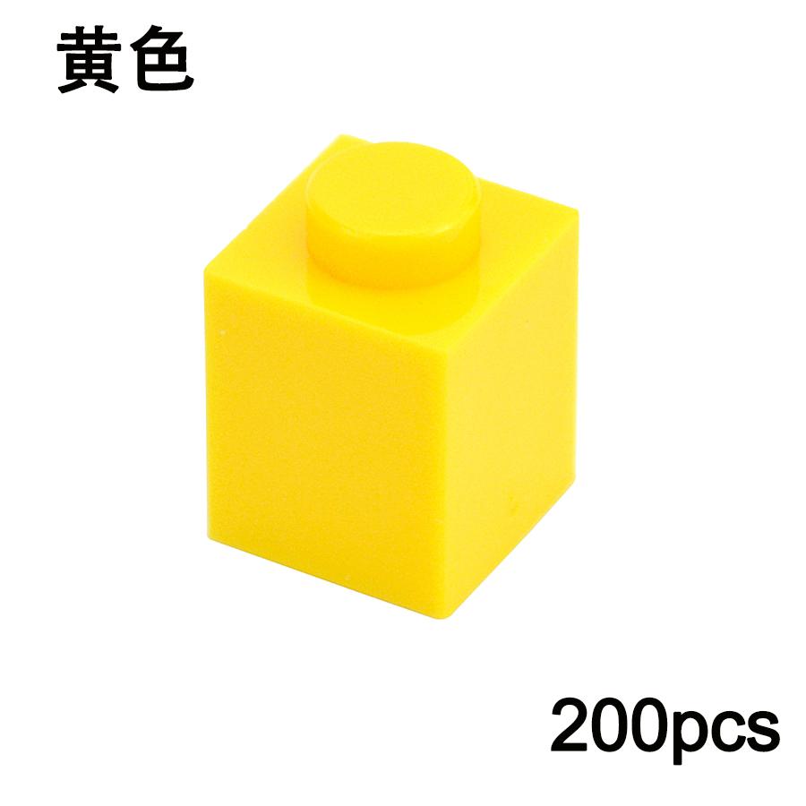 Нетоксичные 200 шт. DIY Строительные блоки 1x1 Точки Толстые Фигурки Кирпичики Обучающие Творческие Размер 1*1 Точка Совместимые с 3005 Игрушка для Детей