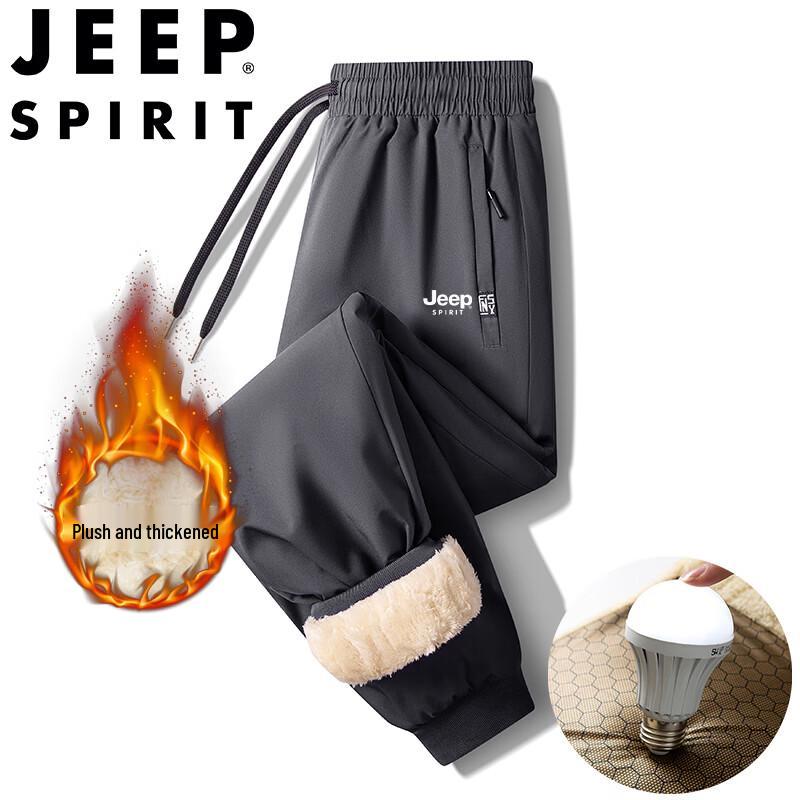 JEEP SPIRIT Men's Fleece Lined Casual Outdoor Sports Pants
