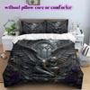 Metal reliefs Pattern Bedding Quilt Set Quilt Cover Pillowcase Home Decoration Birthday Gift (1 * duvet cover + 2 * pillowcase, without core)