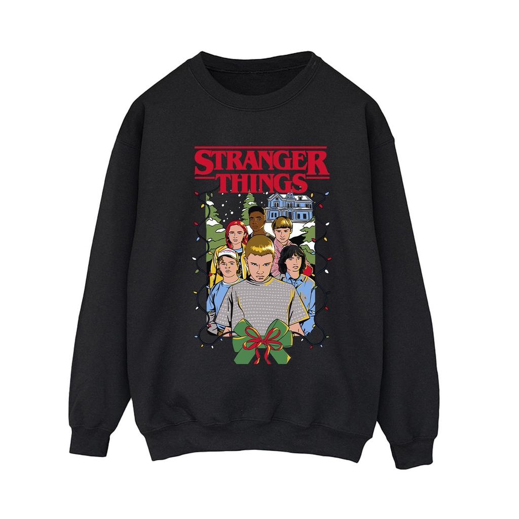 Netflix Womens/Ladies Stranger Things Christmas Poster Sweatshirt