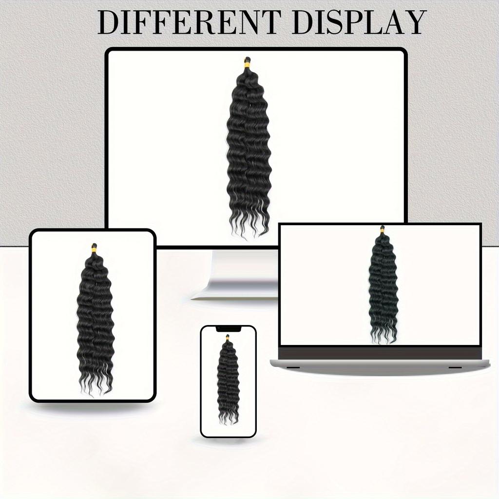 LISI HAIR Synthetic Long Curly Wavy Croche Hair Ocean Wave Deep Wave Crochet Heat-resistant Fiber Crochet Hair For Women