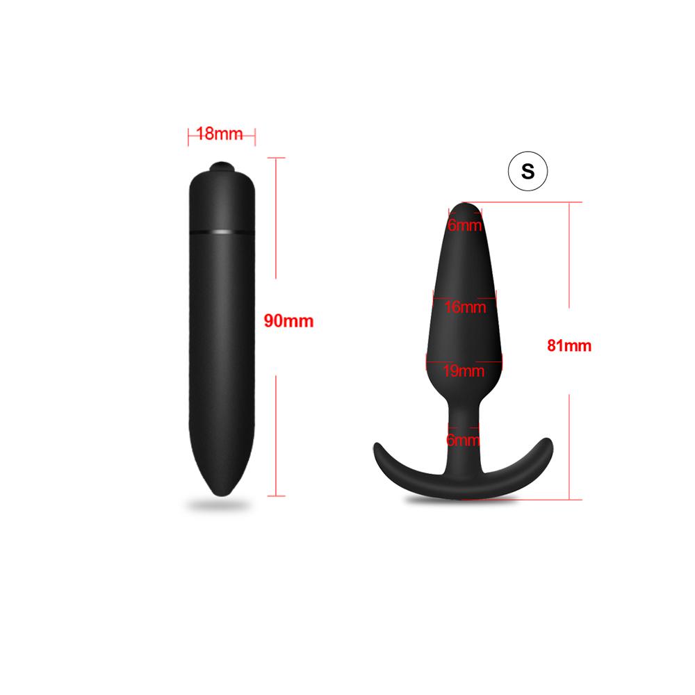 Anal Plug Massager Gay Anal Butt Plug Stimulator Masturbation Tools Dildo Penetration Anal Vibration Toys for Adults Anal Toy