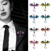 1PC Dragon Design Gorgeous Rhinestones Fashion Brooch Gift Jewelry Luxury Pin Cool Clothing Accessories Shining Multicolor