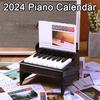 2024 Playable Piano Calendar with 52 Music Scores Musical Scale Sticker USB