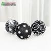 Набор ornaments для Рождественской елки из черной и серебристой пены - 8см Расписной шар и 10см Самоклеящиеся украшения