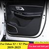 Для Oshan X7 Plus X7 2019-2026 Накладка на дверь автомобиля от пинков Кожаная Защита салона Антигрязевая Наклейка Коврик Автоаксессуары Декор