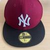 Б/у кепка NEW ERA 59FIFTY Yankees Бордовая