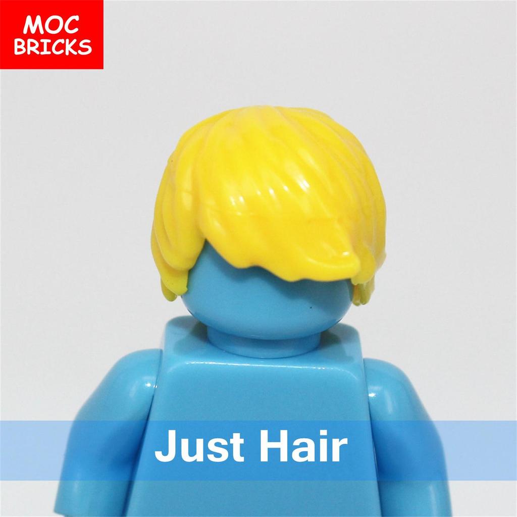 10 шт./лот Детали MOC Мужские прически для мини-кукол 4 см Совместимы с фигурками основных брендов Строительные блоки Игрушки