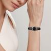 Casio Серия STANDARD Ретро Бизнес Кварцевый Механизм Кожаный Ремешок Японские и Корейские Часы Женские Часы Черный Циферблат LTP-1094E-1A