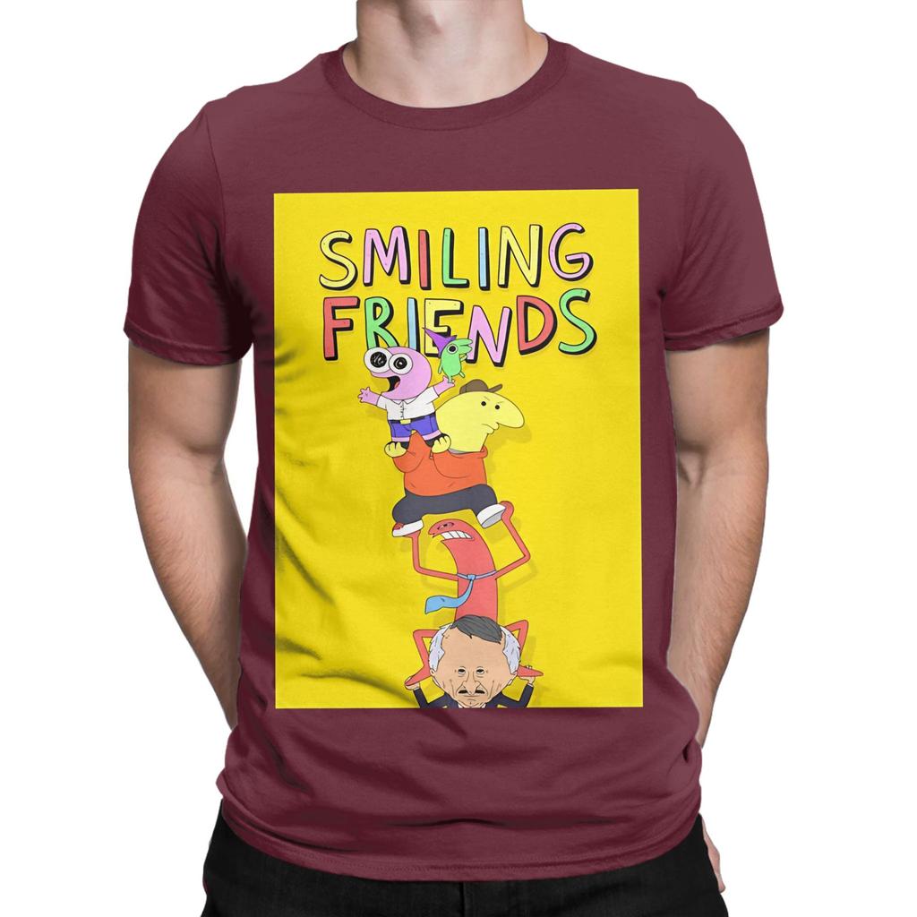 Smiling Friends Season 3 Novelty 100 Cotton Tshirt Smiling Friends Season 2 Tops Tees For Unisex