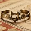Timeless Tailoring Design Ring Set Alloy Open Cuff Bracelet Sewing Lover's Bracelet  for Women