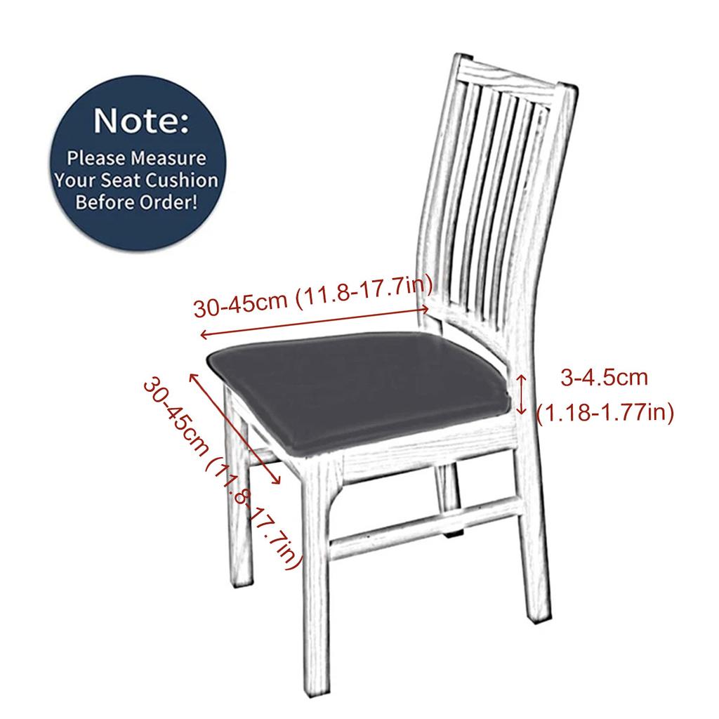 PU Leather Waterproof Seat Cover Elastic Home Hotel Dining Wear-resistant Cat Scratch Resistant Chair Covers