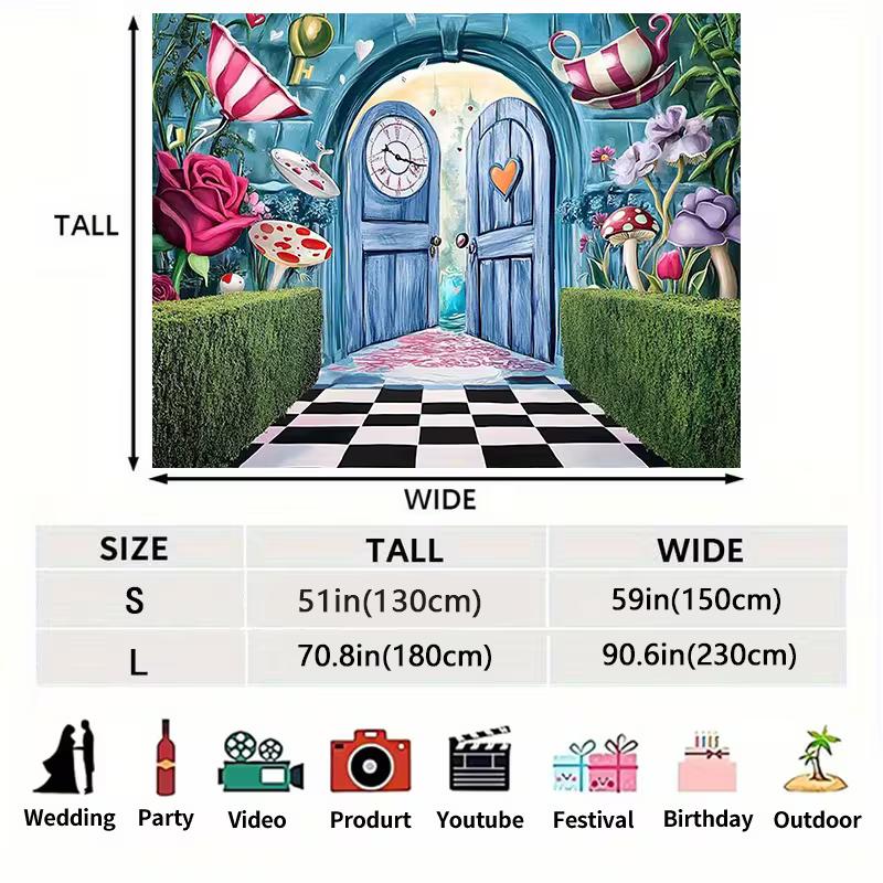2D Enchanted Wonderland Doorway Background for Cosplay & Storytime Photos