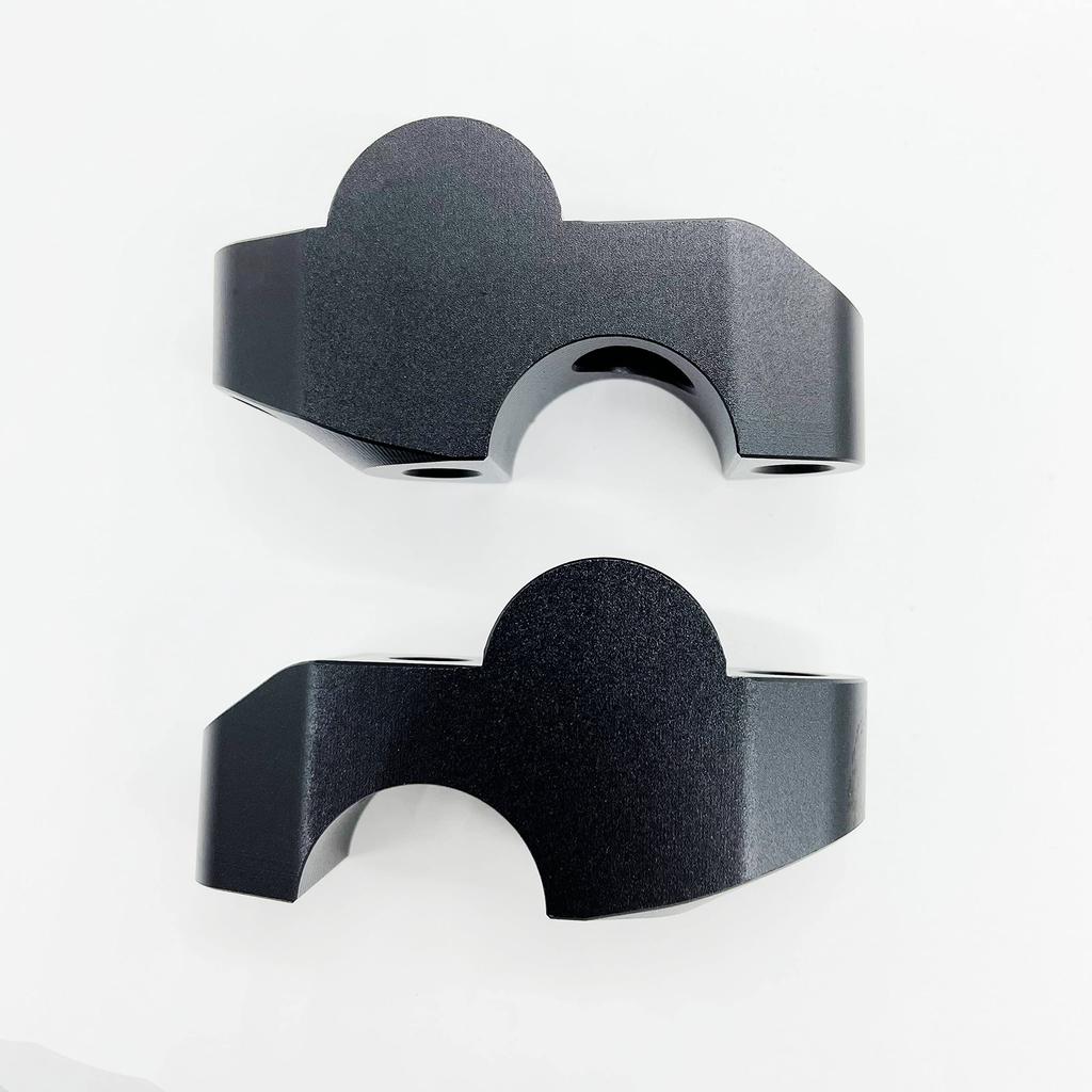 Motokano 390 Duke Handlebar Riser, 1.0 Inch (2.5 Cm) Up, Near 0.7 Inches (1.8 Cm), Back Pain Prevention, Black