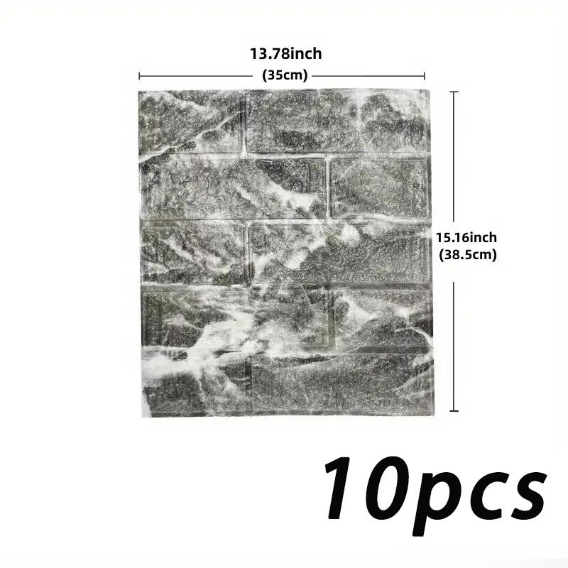 Водонепроницаемые 38,5x35 см, ретро-цвет, рисунок под кирпич, 3D обои, самоклеящиеся, наклейка на стену для гостиной