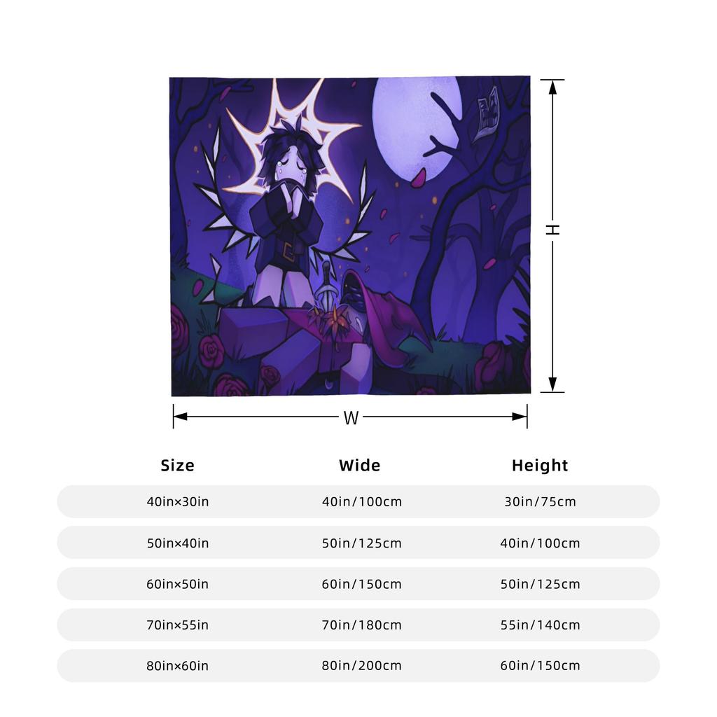 Флисовые пледы Azuretime Anime Azure Two Time Forsaken Потрясающий плед для дома, отеля, дивана 125*100 см Одеяло