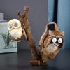 Creative Solar Lights Owl Ornaments Garden Night Lights Ornaments Resin Crafts Home Decoration