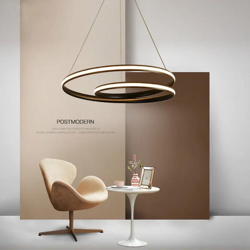 Черный Белый Цвет Светодиодные Современные Подвесные Светильники Для Столовой Гостиной Кухни Алюминиевый Корпус Лампы Подвесной Светильник На Шнуре Светильники