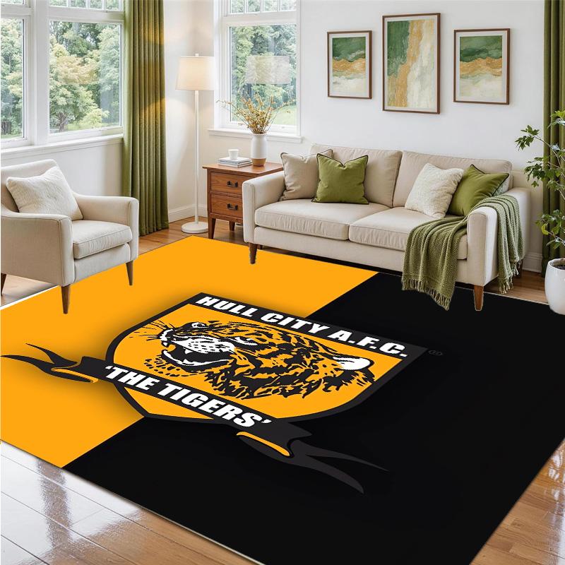 Hull FC Design Crystal Velvet Rug Soft Decorative Mat for Bedroom Entrance