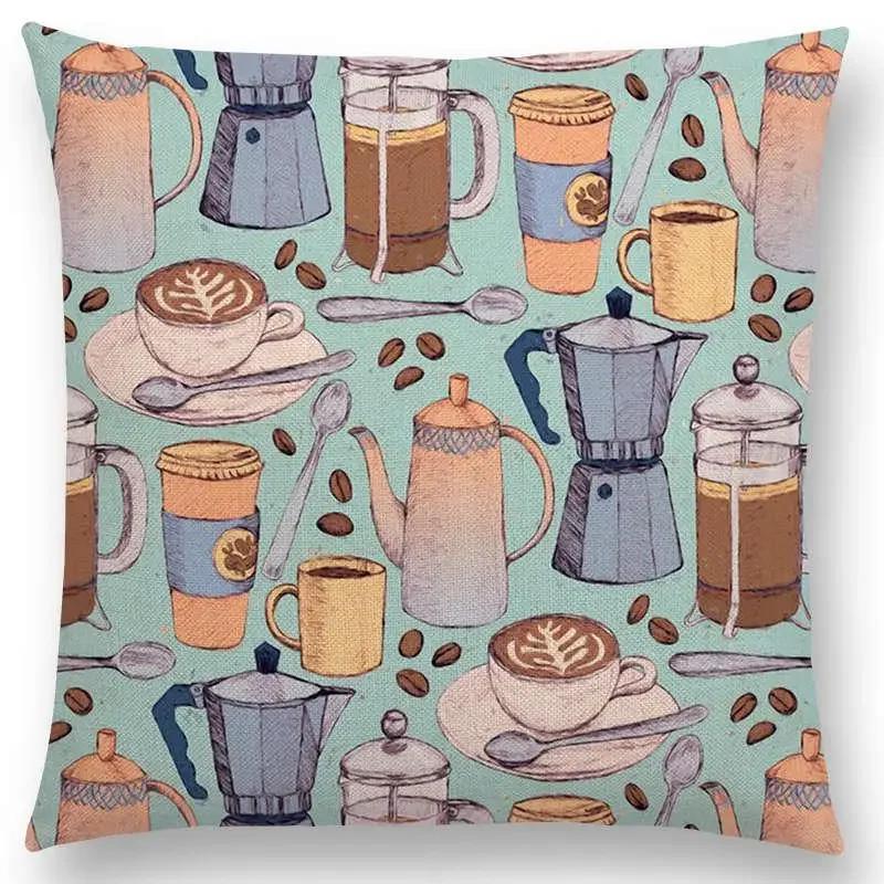 Новый Милый Рождественский Подарок Фрукты Тыква Мороженое Интересное Искусство Красочный Декоративный Узор Наволочка Подушка для Дивана