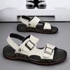 Большой размер 38-48, модные сандалии Luxus из воловьей кожи для мальчиков, мужская обувь из натуральной кожи для прогулок, песочные тапочки Tênis Masculino, бесплатная доставка
