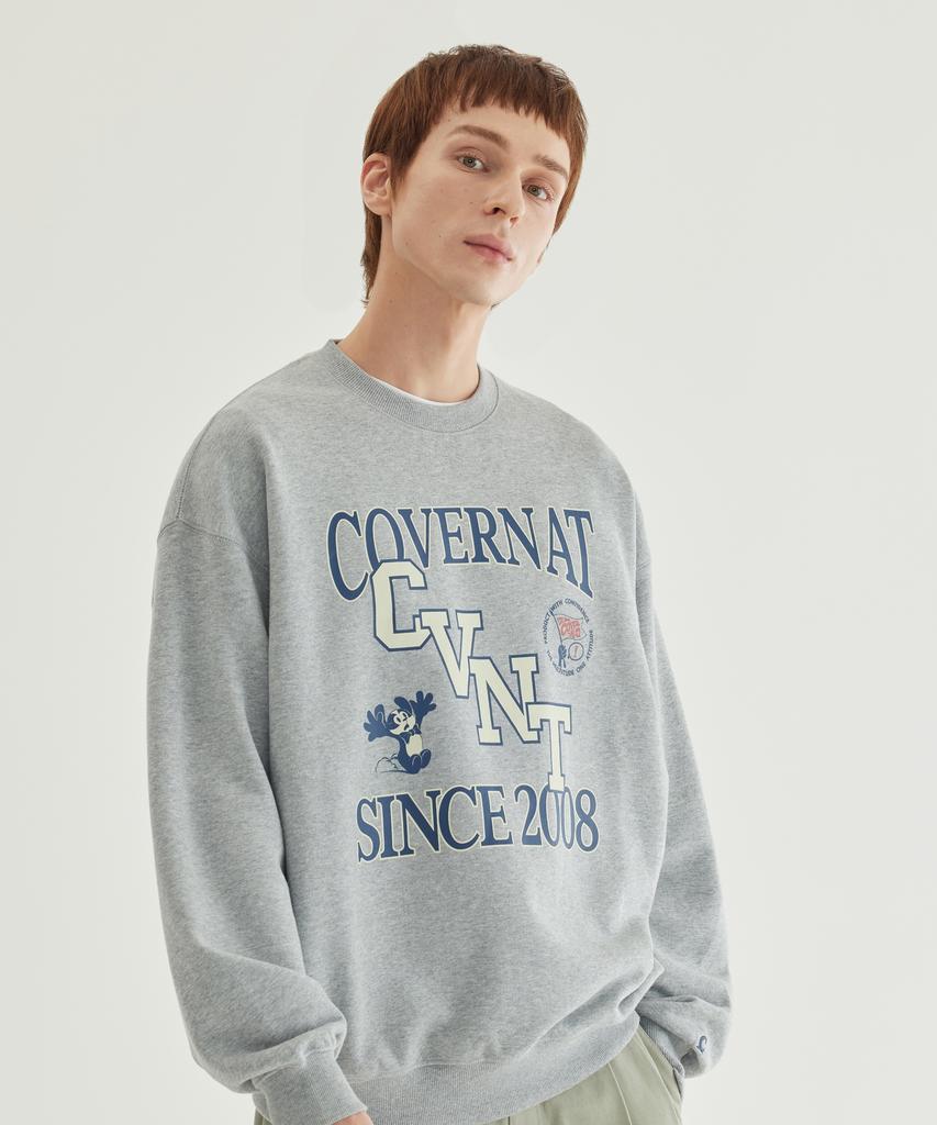 COVERNAT Cvnt Graphic Sweatshirt Melange Gray
