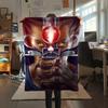 1 шт. Фланелевое одеяло с принтом ThunderCats, Высококачественное, Для всех сезонов, Декор для дома, Тепло и уют, Идеально для рождественских подарков