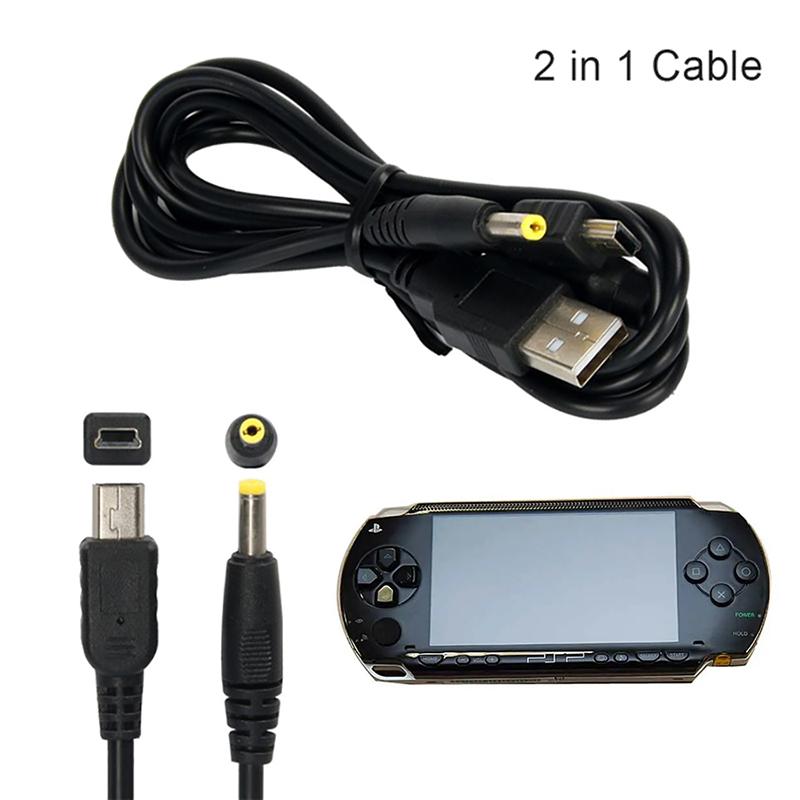 1 шт. 2 в 1 USB 2.0 кабель для передачи данных зарядное устройство для PSP 1000 2000 3000 портативный игровой аксессуар