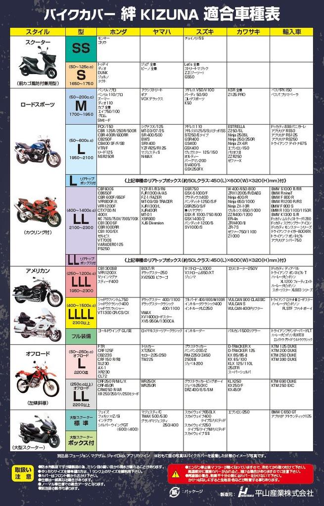 Hirayama Sangyo KIZUNA-BSBOX Kizuna Motorcycle Cover, Large Scooter, Box Included, Gray