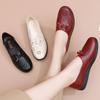 Middle-aged and Elderly Women's Spring Summer Hollow Out Bowknot Shoes Mom's Comfortable Soft Sole Slip On Flats Granny's Non-slip Loafer Shoes