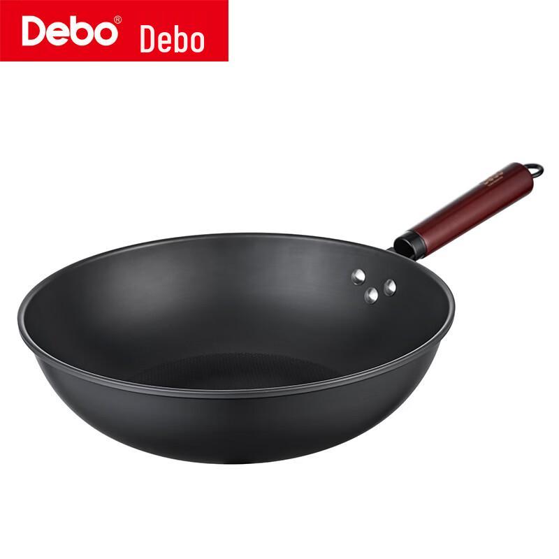 Вок Debo из рафинированного железа с антипригарным покрытием для стир-фрая
