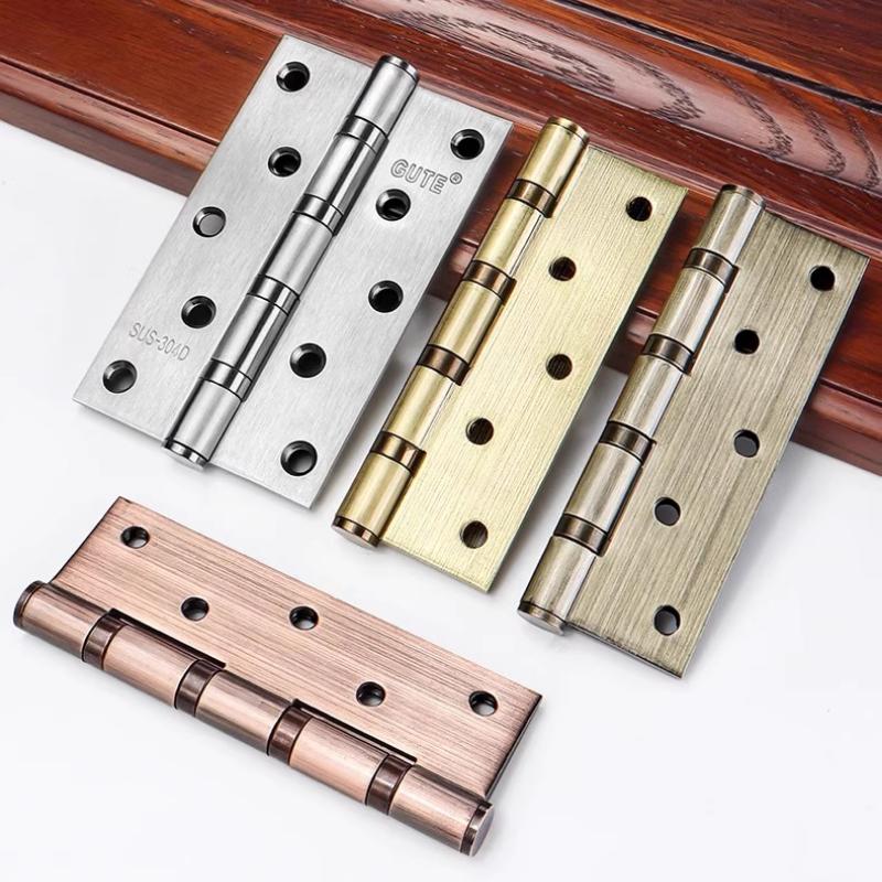 4/5 Inches 2Pcs (1 Pair) Door Butt Hinges Furniture Hardware Accessories 304 Stainless Steel Flat Door Thick High Quality Hinge