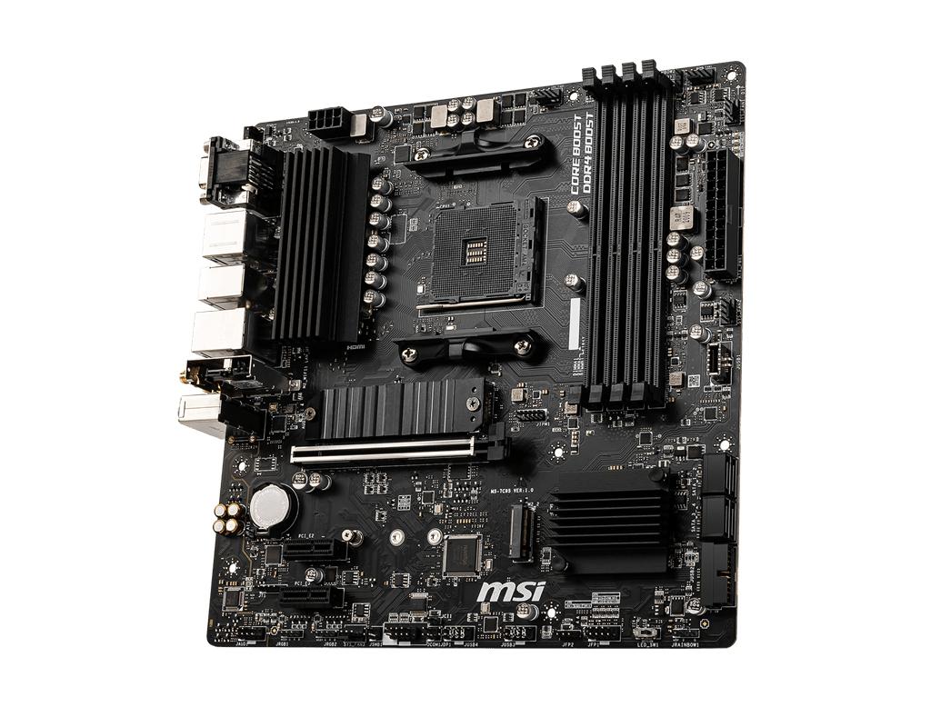 MSI B550M PRO-VDH WIFI motherboard AMD B550 micro ATX Black