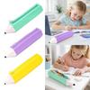 Pencil Shape Pen Bag Silicone Stationery Organizer Multi-functional Stationery Pouch  Gift