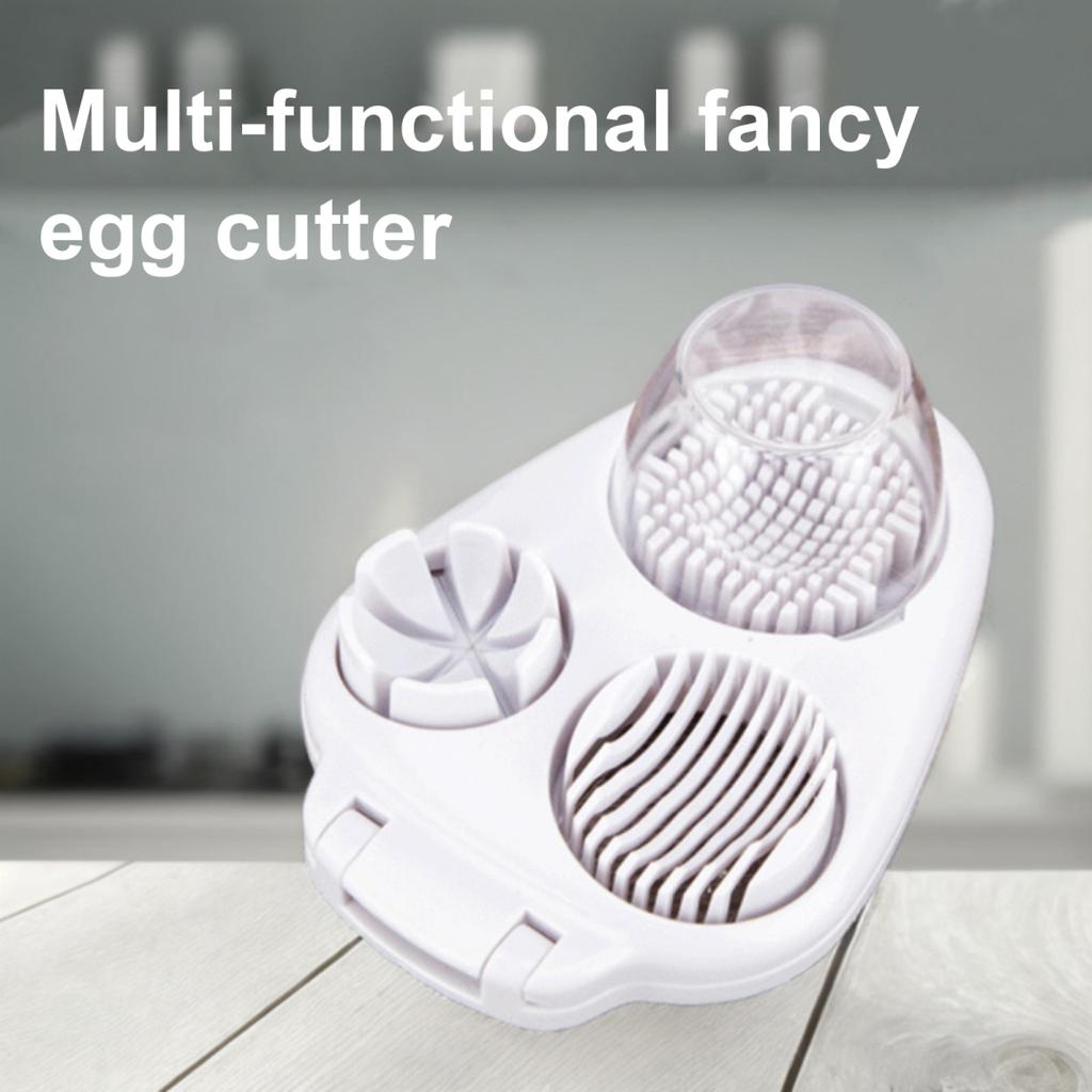 Egg Slicer for Hard Boiled Eggs Heavy Duty Egg Dicer Stainless Steel Egg Chopper Quick Meal Preparation Tool