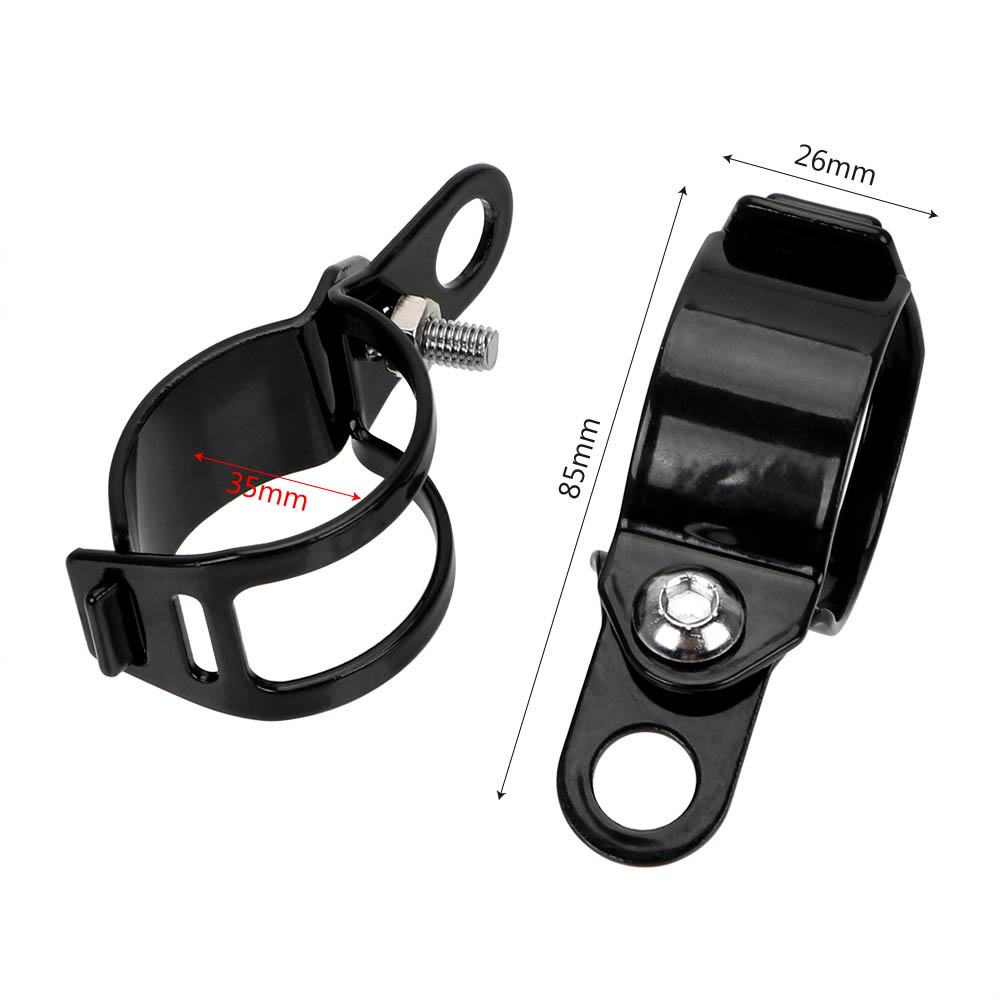 Кронштейны для сигнальных огней мотоцикла, кронштейн для крепления поворотника, металлический, для передней вилки диаметром 27-31 мм, 1 пара, универсальный