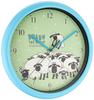 ALIAS Shaun the Sheep Wall Clock, Analog, Silent, Continuous Second Hand, Blue, WC21008SS, 26cm