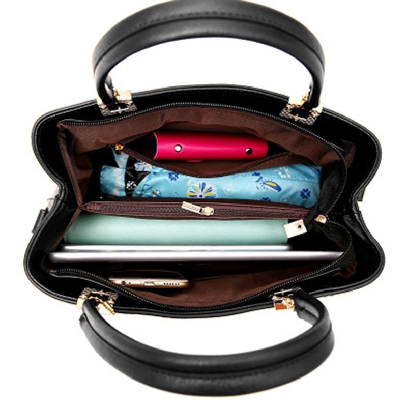 Женская сумка на одно плечо, модная элегантная большая вместительная сумка-мессенджер с несколькими отделениями и подвеской, сумка-мессенджер на молнии, простой темперамент