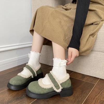 Женские ботильоны с круглым носком, кавайные, элегантные, на среднем каблуке, женские короткие туфли, милые, новые, в продаже, сапоги, горячие, готические, Y2k, сапоги