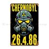 Chernobyl 26 4 86 Metal Sign Living Room Printed Cinema Party Wall Plaque Tin Sign Poster