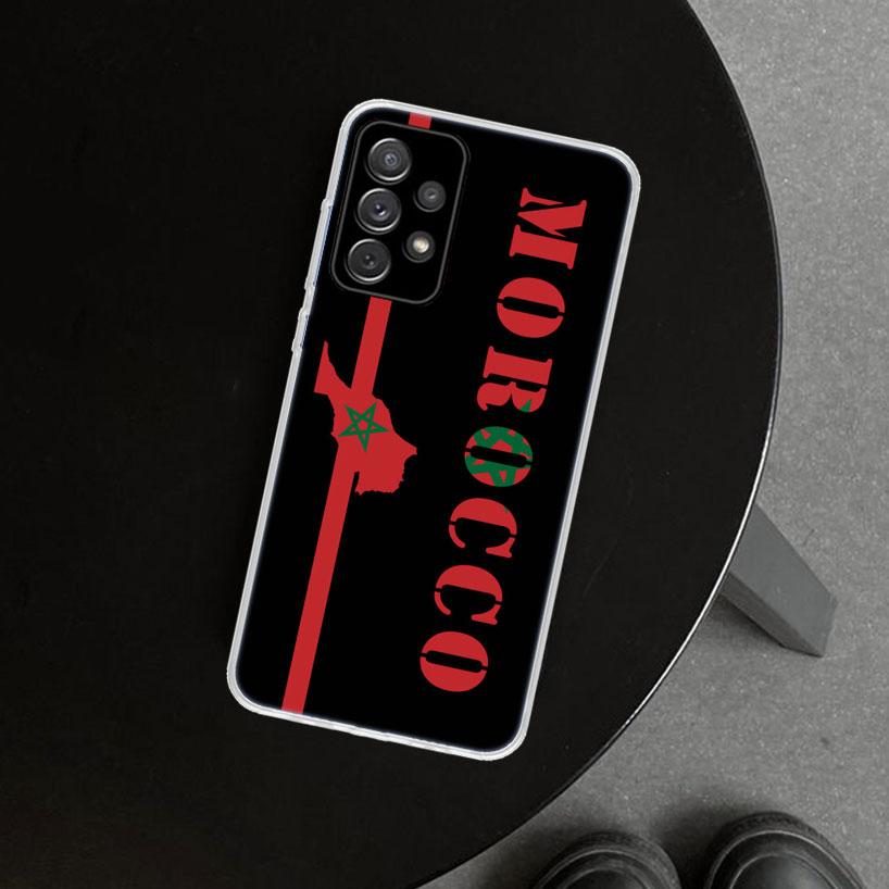 Morocco Flag Passport Phone Case for Samsung Galaxy A17 A16 A26 A36 A56 A57 A37 A15 A25 A35 A55 A14 A24 A34 A54 A13 A23 A33 A53