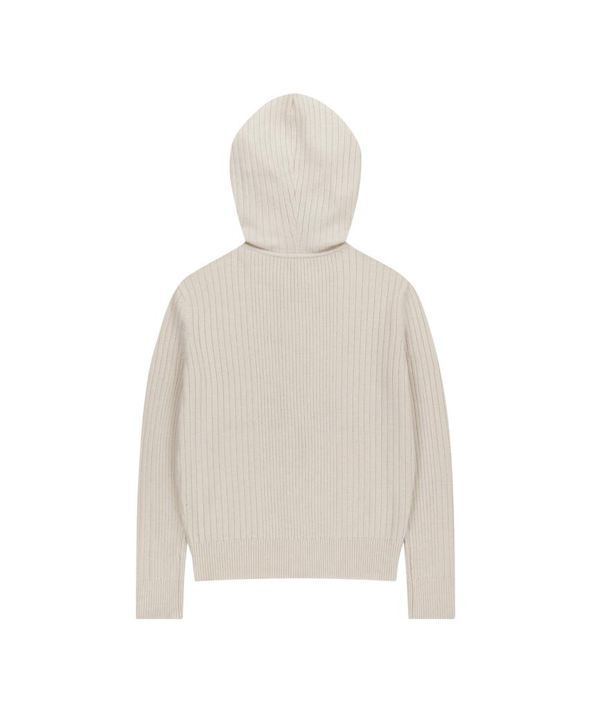 Толстовка с капюшоном на молнии Aakam Akm Knit (слоновая кость)