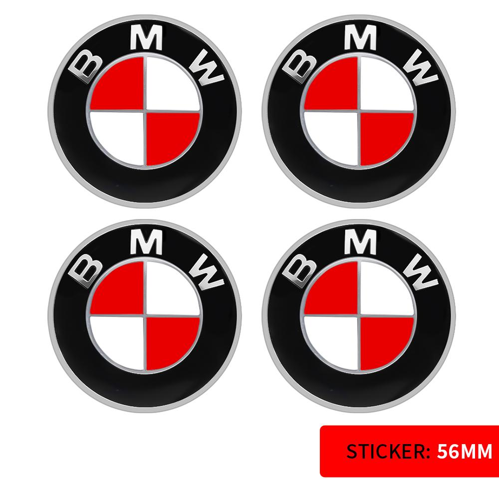 56/60/65mm Car Badge Wheel Center Cover Decal Hub Cap Decor Sticker Auto Modification Accessories For BMW M E36 E46 E60 E90 E39