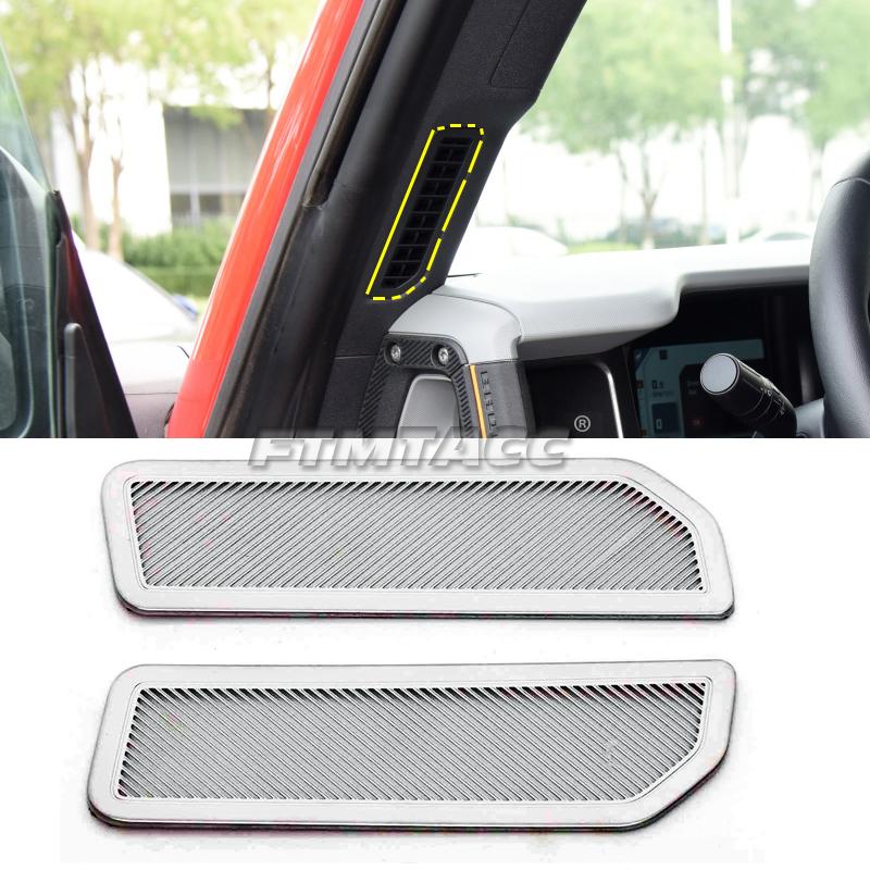 Нержавеющая сталь багажник автомобиля защита динамика задняя крышка накладка наклейка для Ford Bronco 2022 2023 интерьер