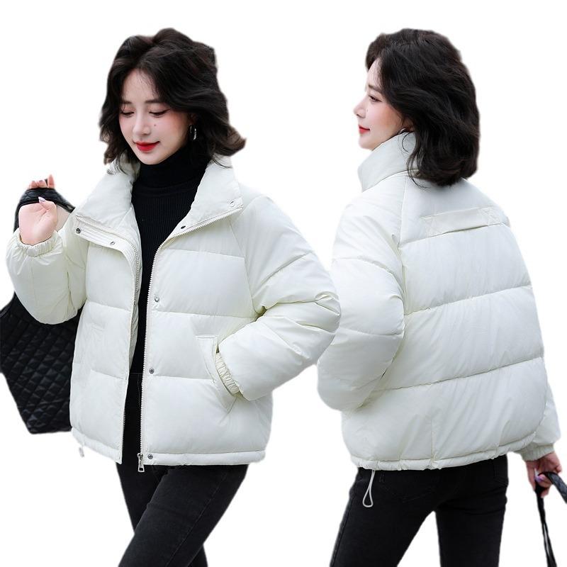 Down Cotton Jacket Women's Short Korean Version of Winter Wear 2025 New Thickened Student Bread Suit Fashion Stand-up Collar Jacket