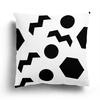Nordic Autumn Black and White Simple Printed Sofa Cushion Cover Pillowcase Home Party Car Bedding