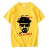 Мужская футболка с коротким рукавом Breaking Bad Мужская футболка Повседневная с принтом Хайзенберга Летняя футболка Крутая футболка Мужская Мужские Топы